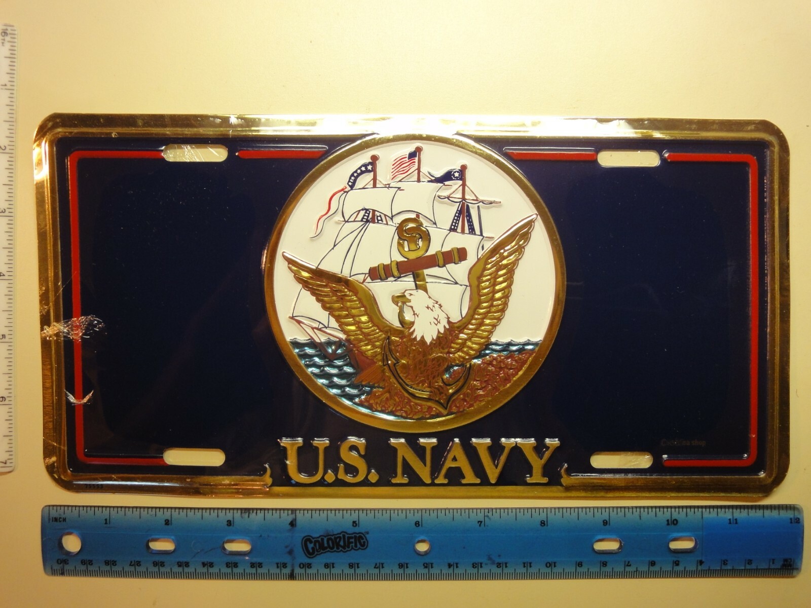 License Plate – United States Dept. of The Navy – US Military