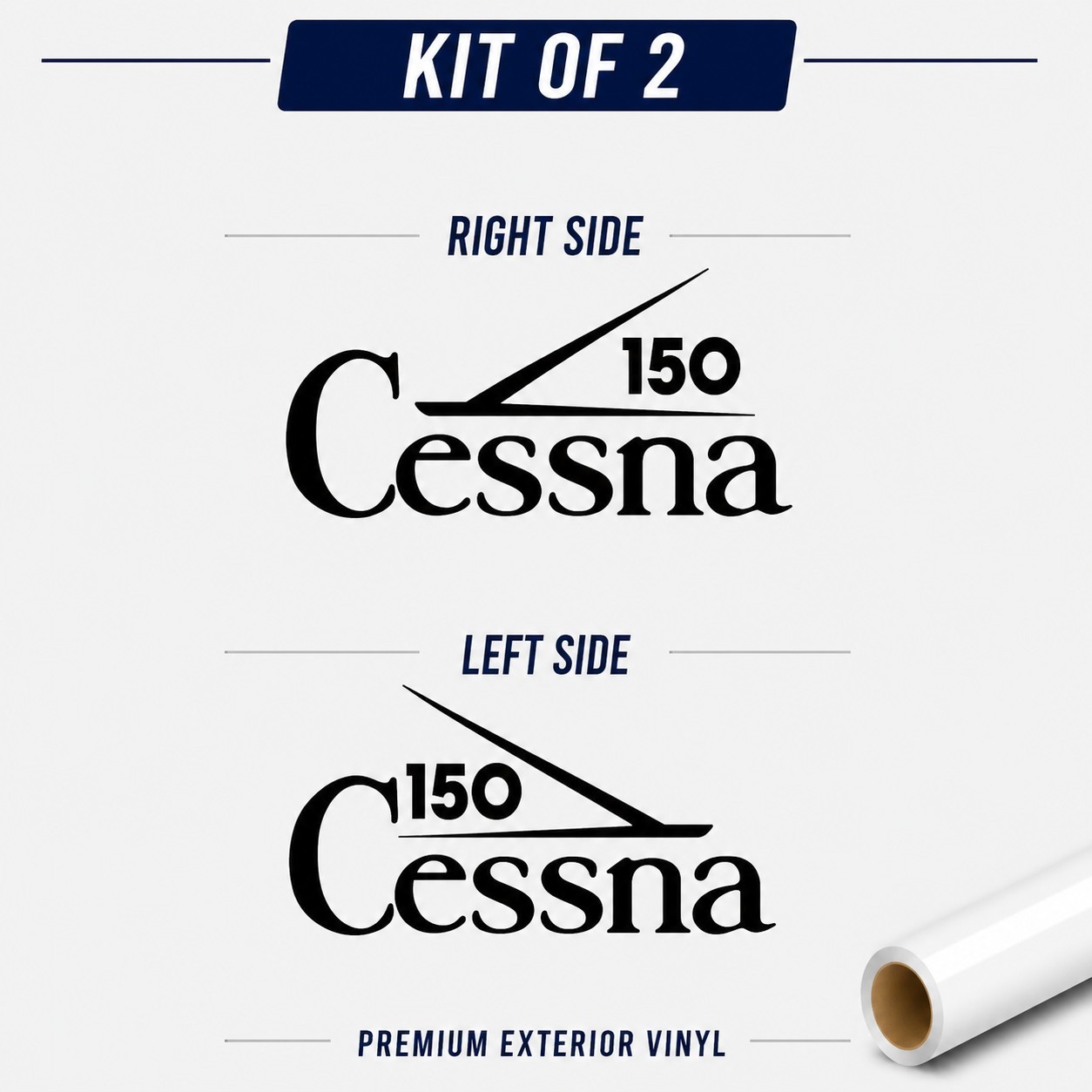 Fits Cessna 150 Aircraft Decals Set of 2 Aviation Vinyl 10.5″ Fast Ship Best