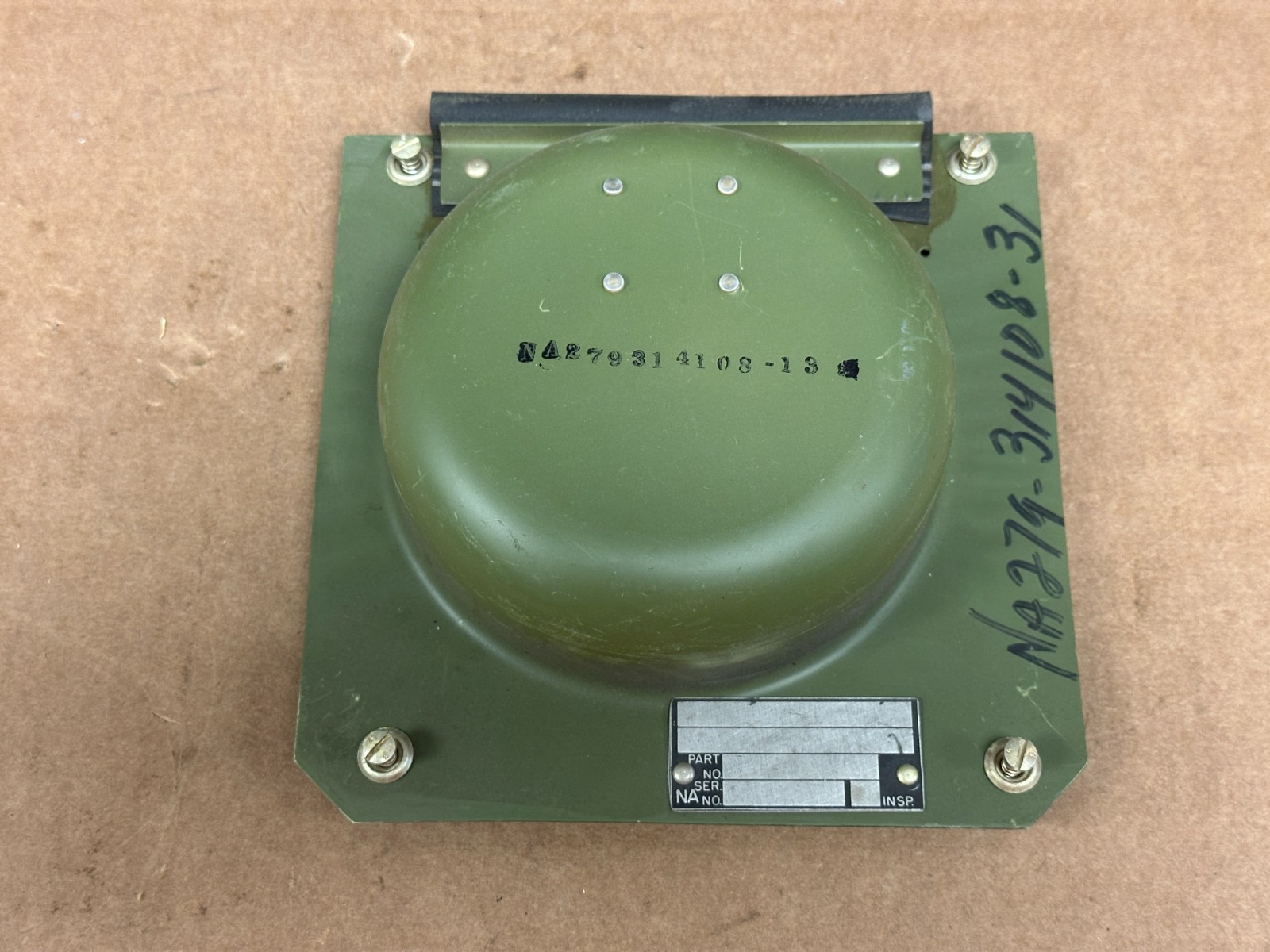 North American Aviation Plate Assembly P/N NA279-314108-31 New