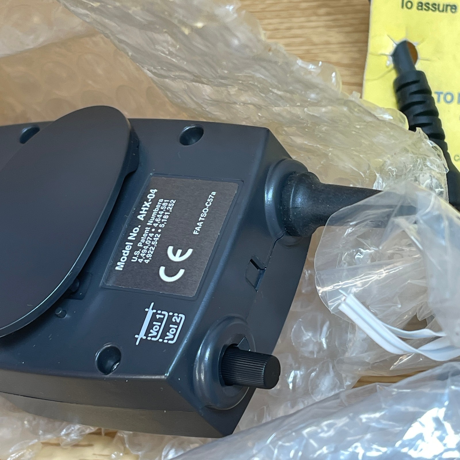 New! BOSE AHX-04 Headset Microphone Control Module w/ Gentex TSO-C58a Microphone