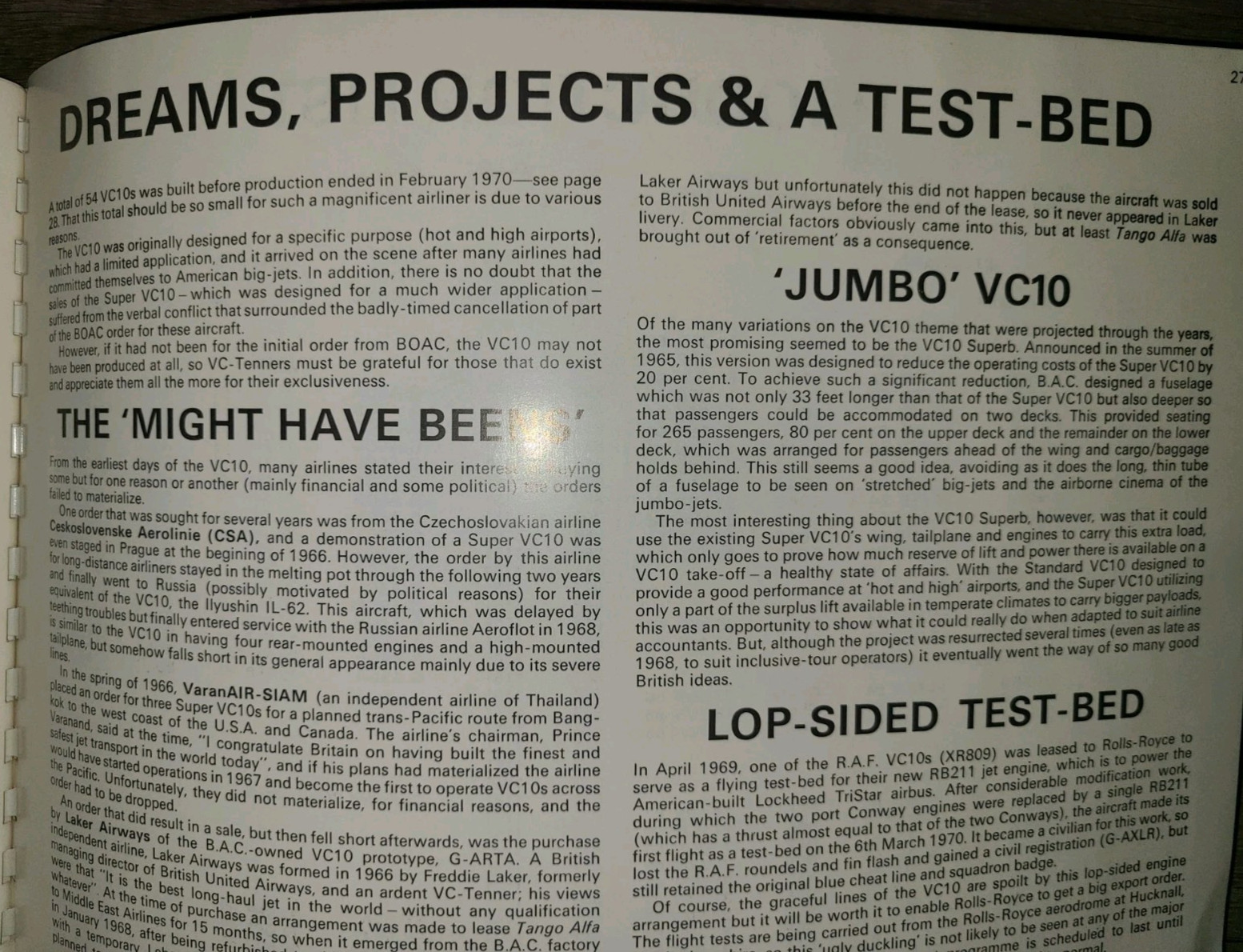 Vtg PB book, VC 10 by Jim Lucas, 1970 – VHF Supplies England, aviation airplane