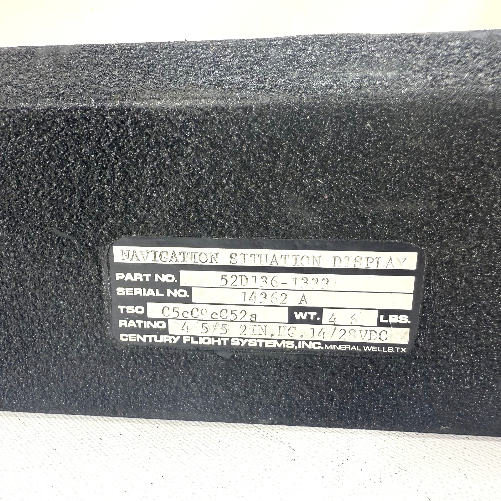 Aviation Part: Century HSI P/N 52d136-1333