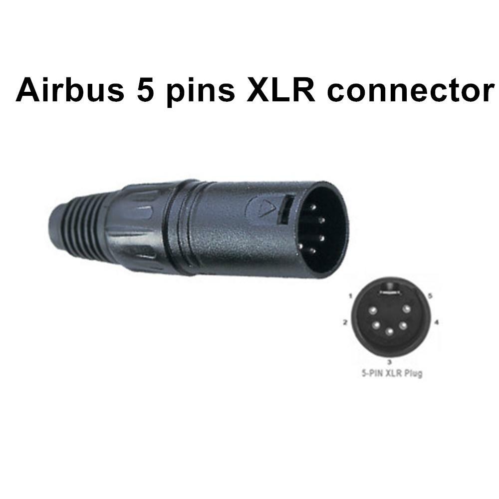 UFQ in-ear aviation headset UFQ L-1 Airbus XLR Plug FAST USA SHIPPING
