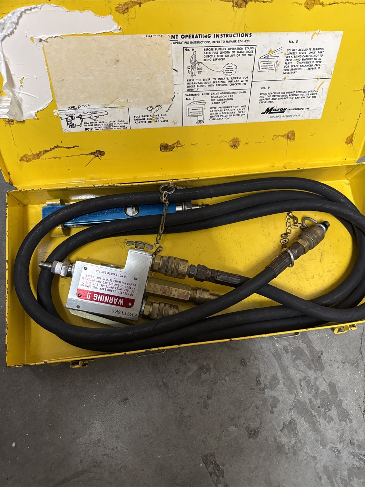 Milton Inds Inflator Assy. Kit M85352/1 NSN 6685-00-124-4336-SX KBSTTSK05