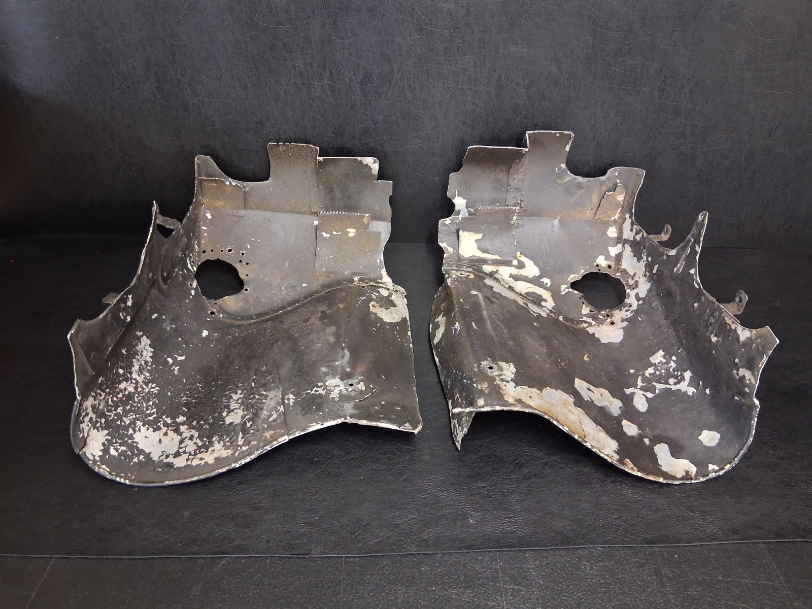 Piper J5A Engine Baffles PN: 00065-14, 00065-15 (Cracked & Patched)