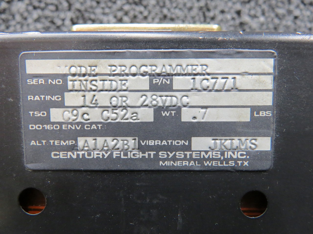 1C771 Century Flight 41 Mode Programmer (Volts: 14 or 28)