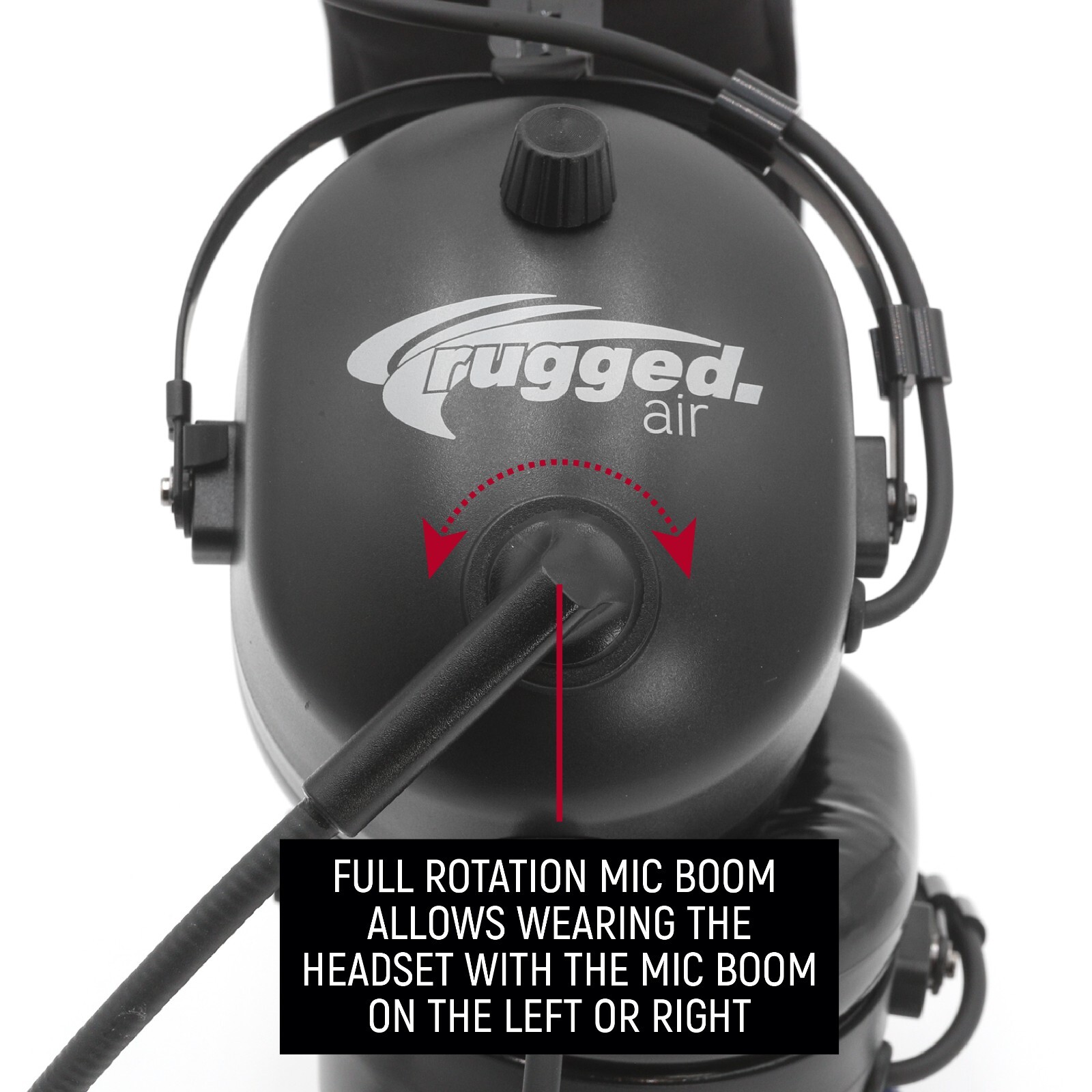 Rugged Air RA210-BT Bluetooth General Aviation Headset A20 GA Plug Student Pilot