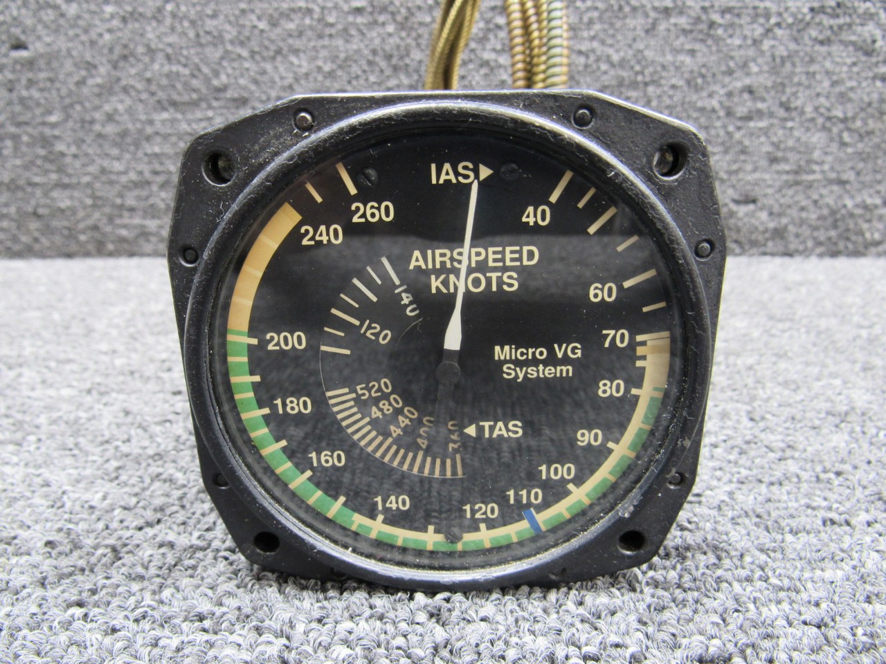 C661045-0313 Cessna 421C True Airspeed Indicator with Probe (40-260 Knots)