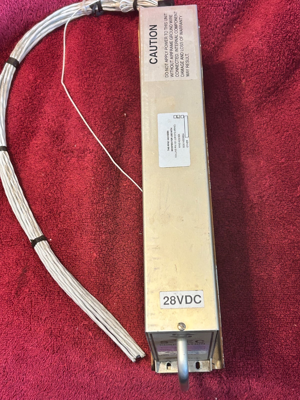 S-TEC 28 VDC AUTOPILOT COMPUTER RFGC P/N 0109 WITH TRAY AND CONNECTOR