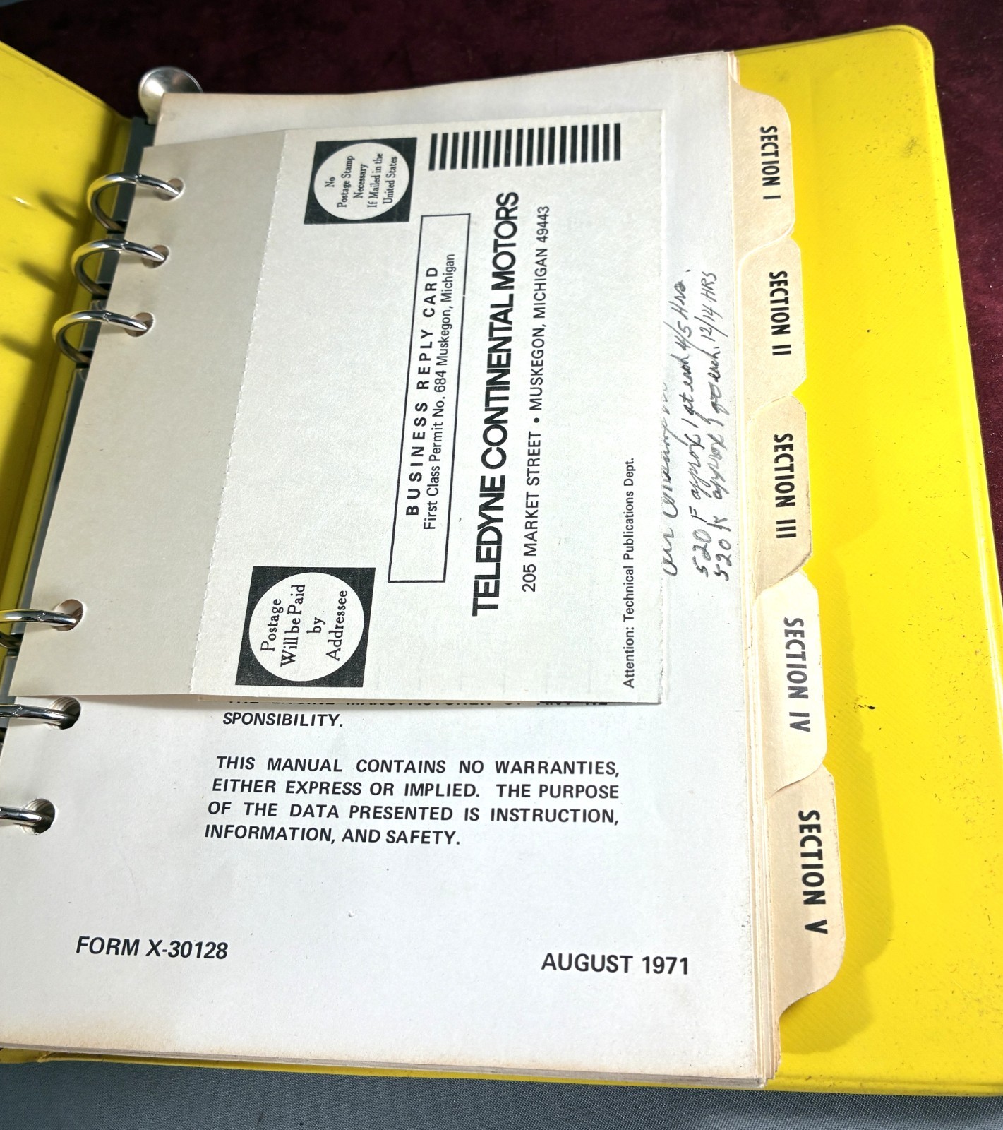 TCM: Model GTSIO-520-F Operator’s Manual
