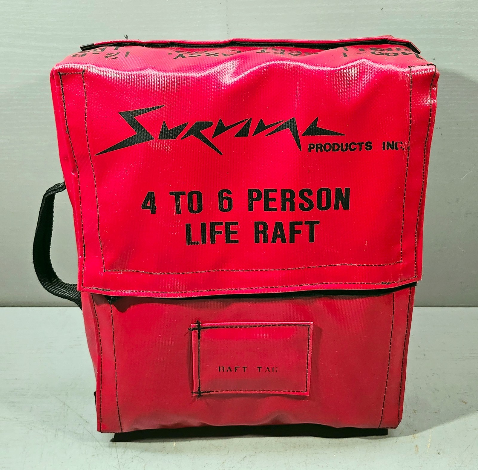 Survival Products Inc. 4 to 6 Person Life Raft 1400-1 & Survival Kit 1500-1