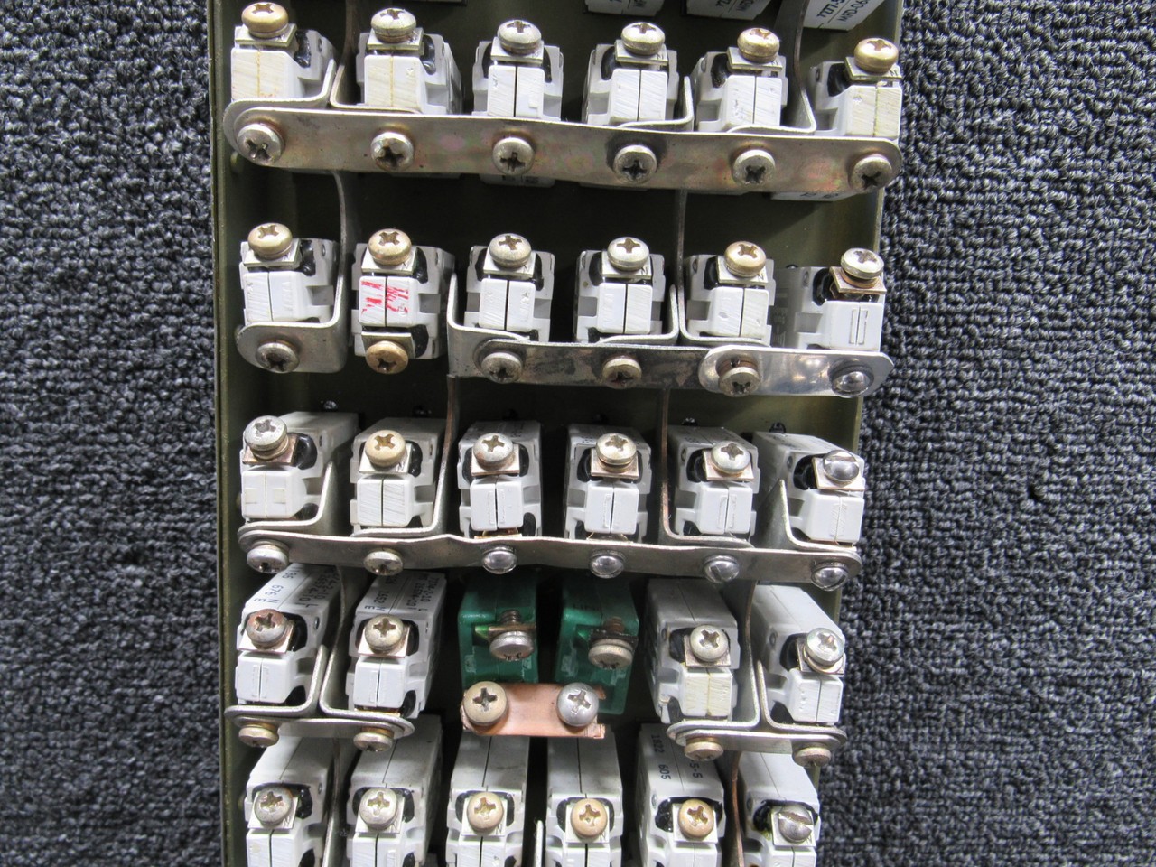5618029-41 Cessna 421C Upper Center Circuit Breaker Panel Assembly with Breakers