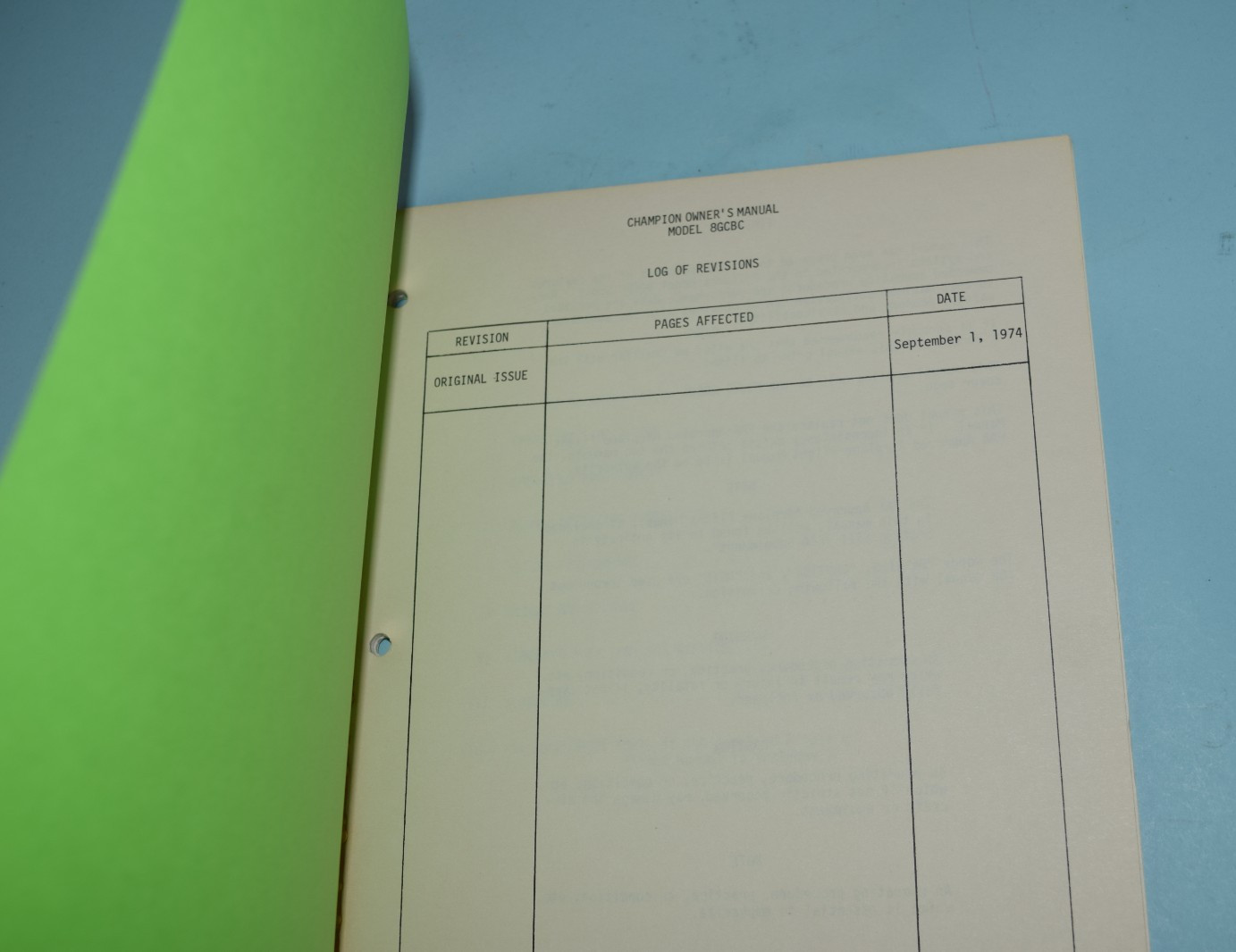 Bellanca Scout Owner Manual