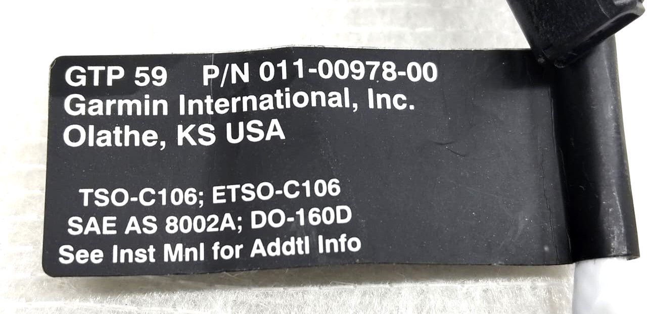 Garmin GTP 59 OAT probe temperature probe PN 011-00978-00 fits LSA ACON A5