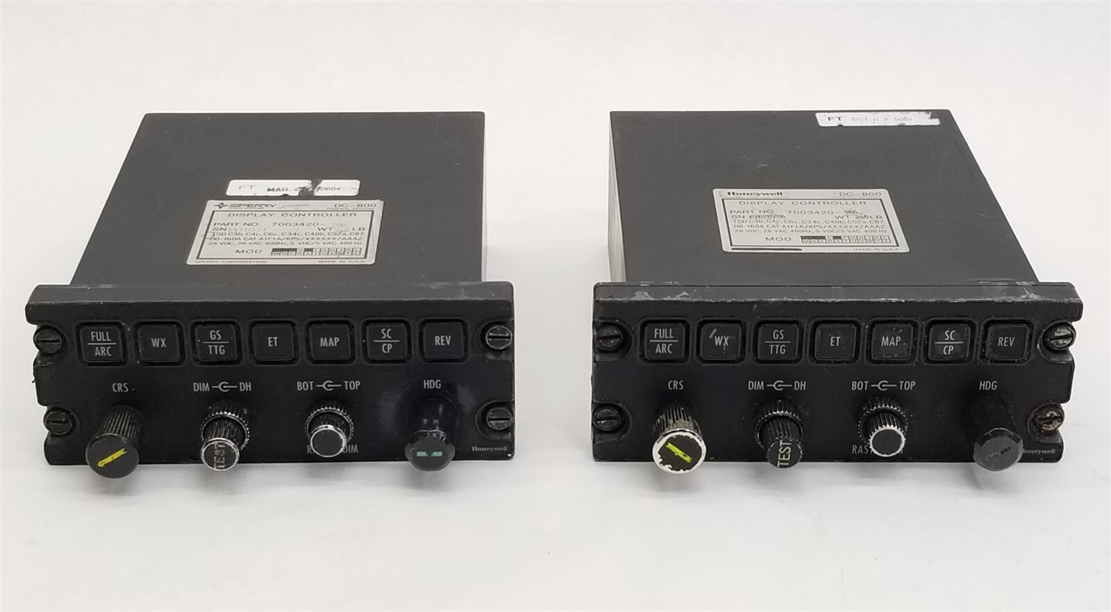 Sperry Honeywell DC-800 DC800 Display Controller 7003420-906 PARTS Lot 2
