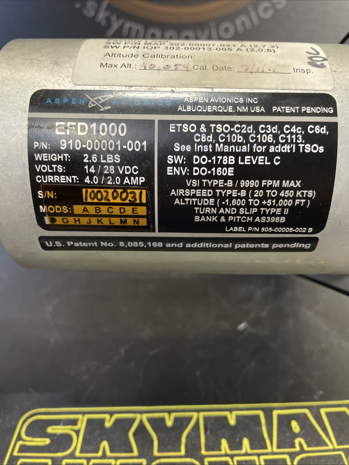 Aspen EFD 1000 MFD – 910-00001-001 – No Warranty!
