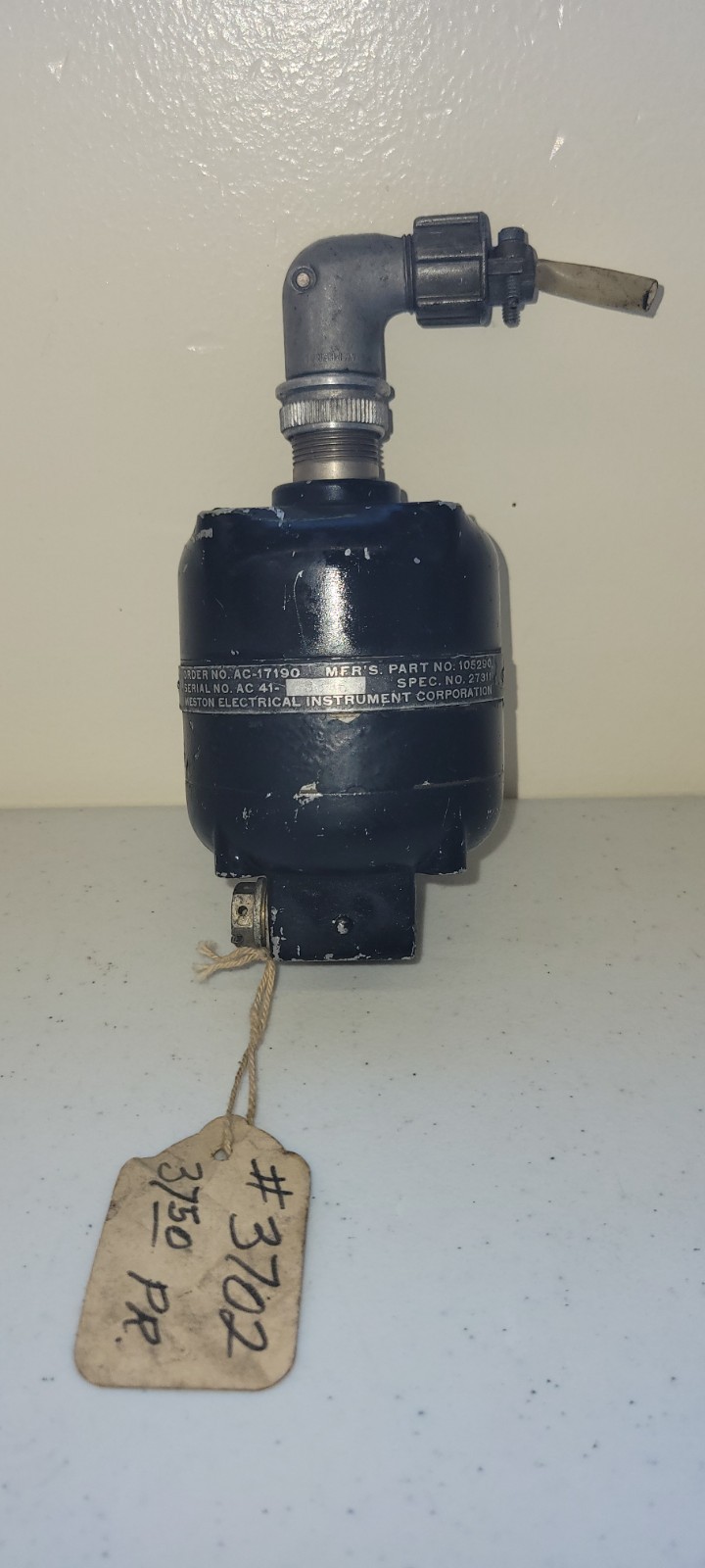 Weston Electrical Instrument Corportation PN: 105290