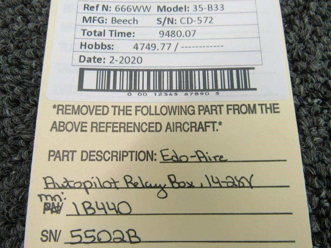 1B440 Edo Aire Autopilot Relay Box