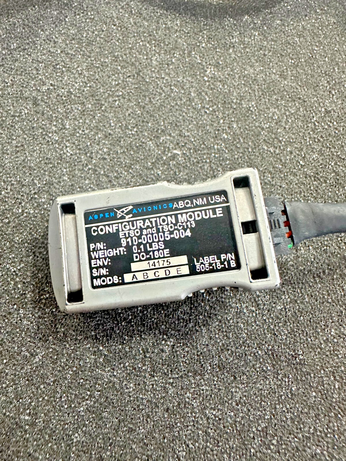 ASPEN EFD 1000 w/ EA100 Adapter, ACU, Alt PreSelect, Config Mod, & Connectors
