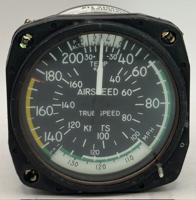 United Instruments Airspeed Indicator P/N: SA-40-1RB – As Removed