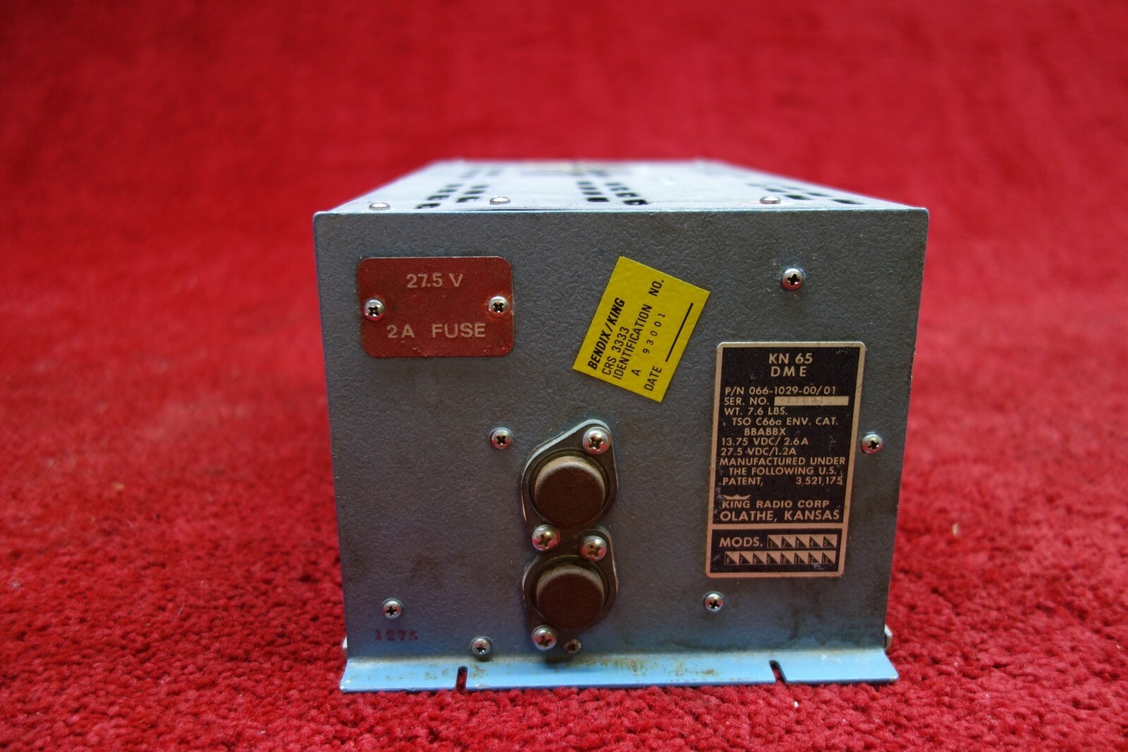 King KN65 DME 27.5V PN 066-1029-00/01