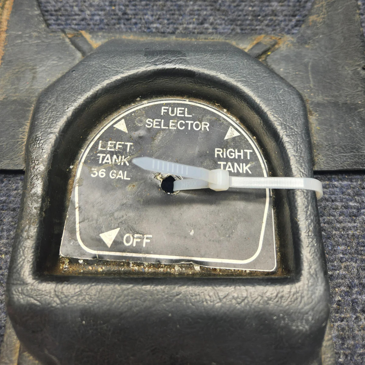 610263-001 | Mooney M20K | Fuel Selector Interior Trim Cover