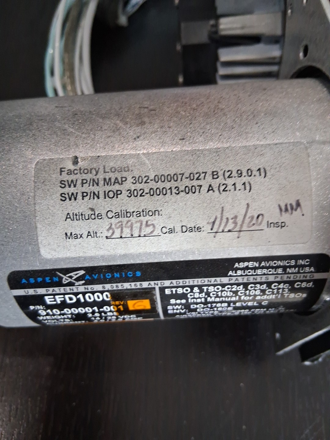 Aspen EFD 1000 PFD – 910-00001-001