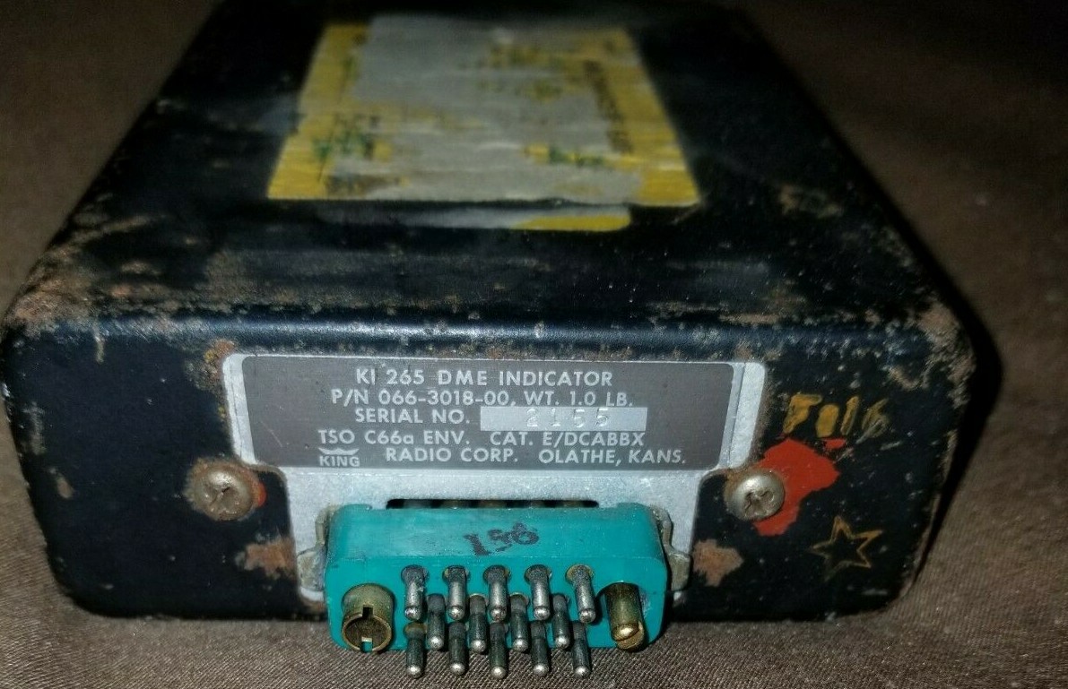 Bendix King KI 265 DME Indicator & KN 65 DME TSO 066-3018-00 & 066-1029-00 / 01
