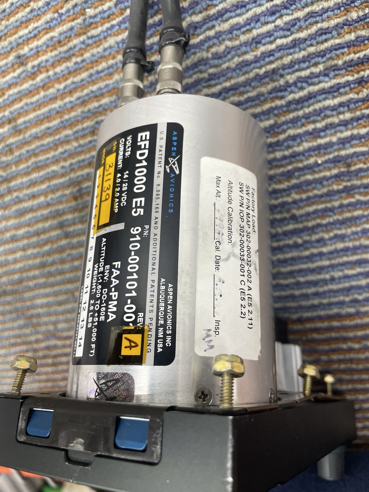 Aspen Avionics Inc. PFD 1000 EFD 910-00001-001 rev. G Bonanza K35