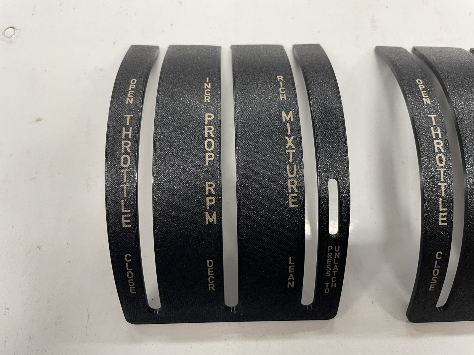 PN: 69669-44 PIPER PA 32 ENGINE CONTROL PLATE