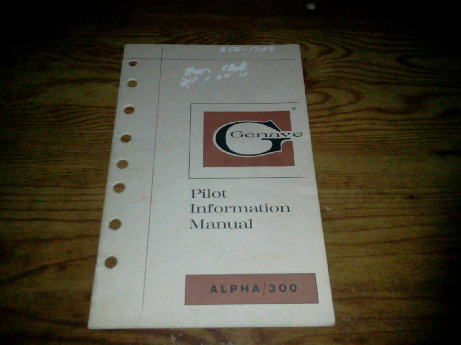 Used Genave Alpha/300 Nav/Com Pilot information manual