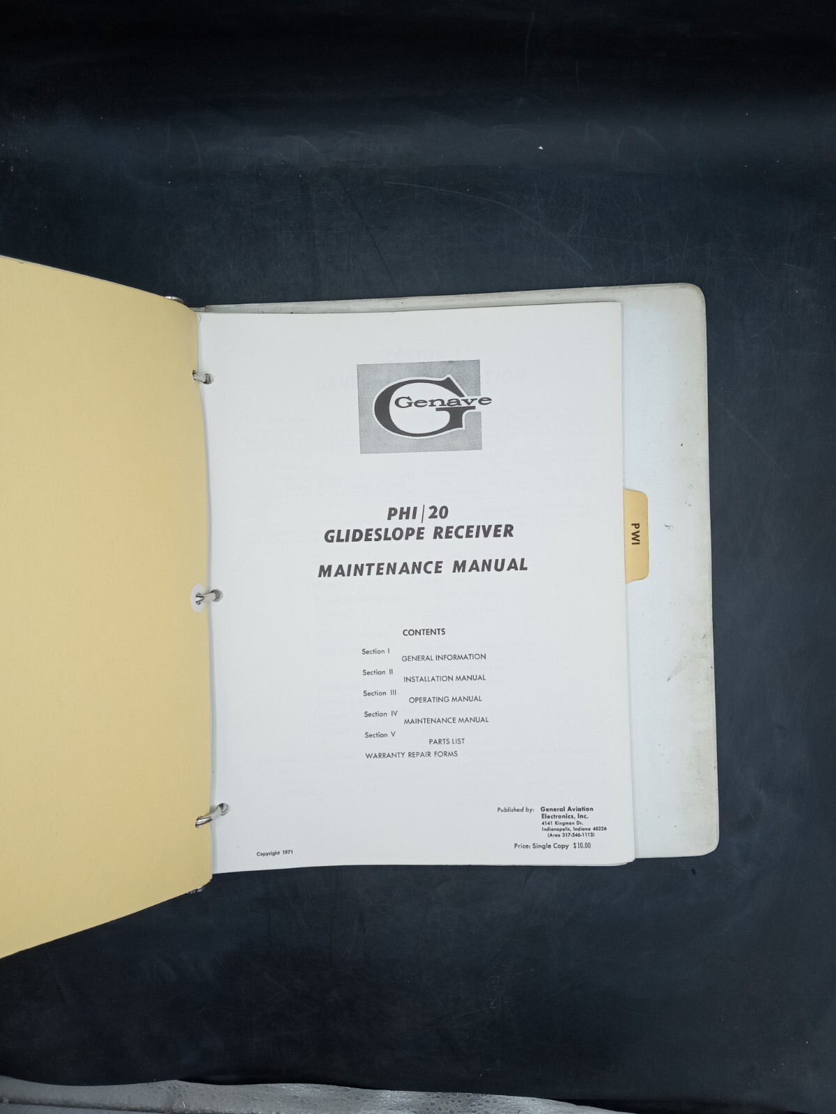Genave Maintenance Manuals