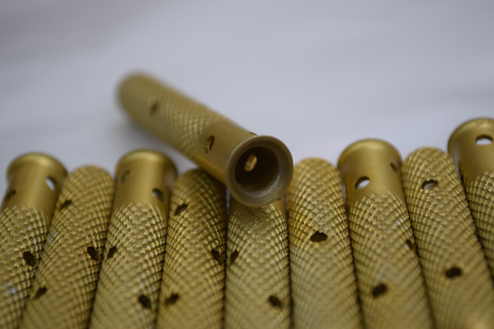 10x ATR-200-3125F, Panel Pins in Gold w/ Flare, Aluminum Alloy, NEW