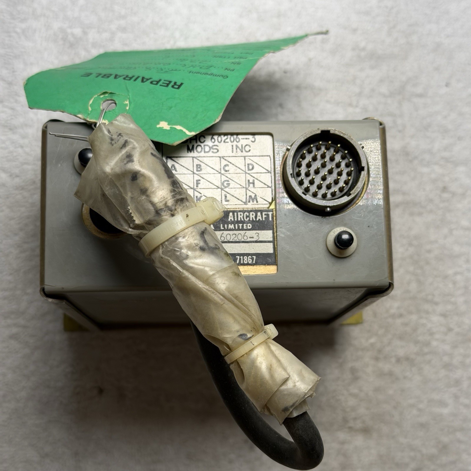DHC60206-3 DeHavilland Canada Audio Control Box