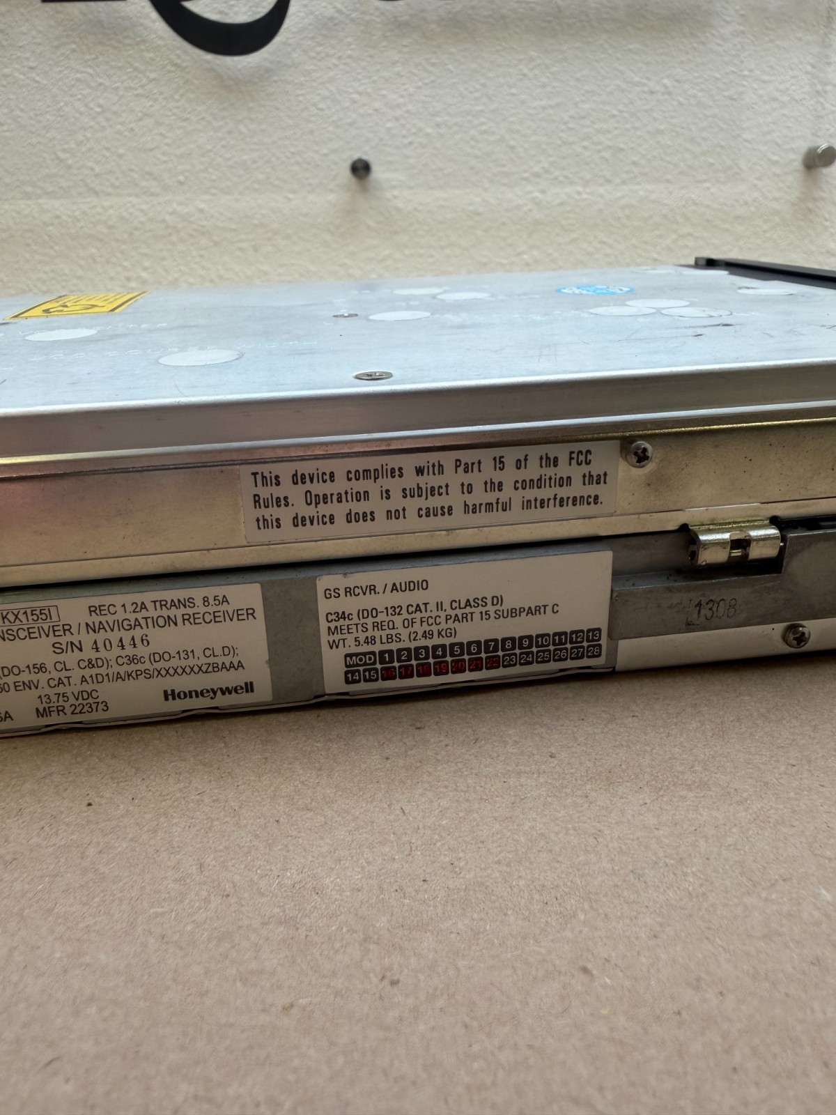 Bendix King VHF Comm Transceiver/Nav Receiver 14V P/N: 069-1024-42 (0009W)