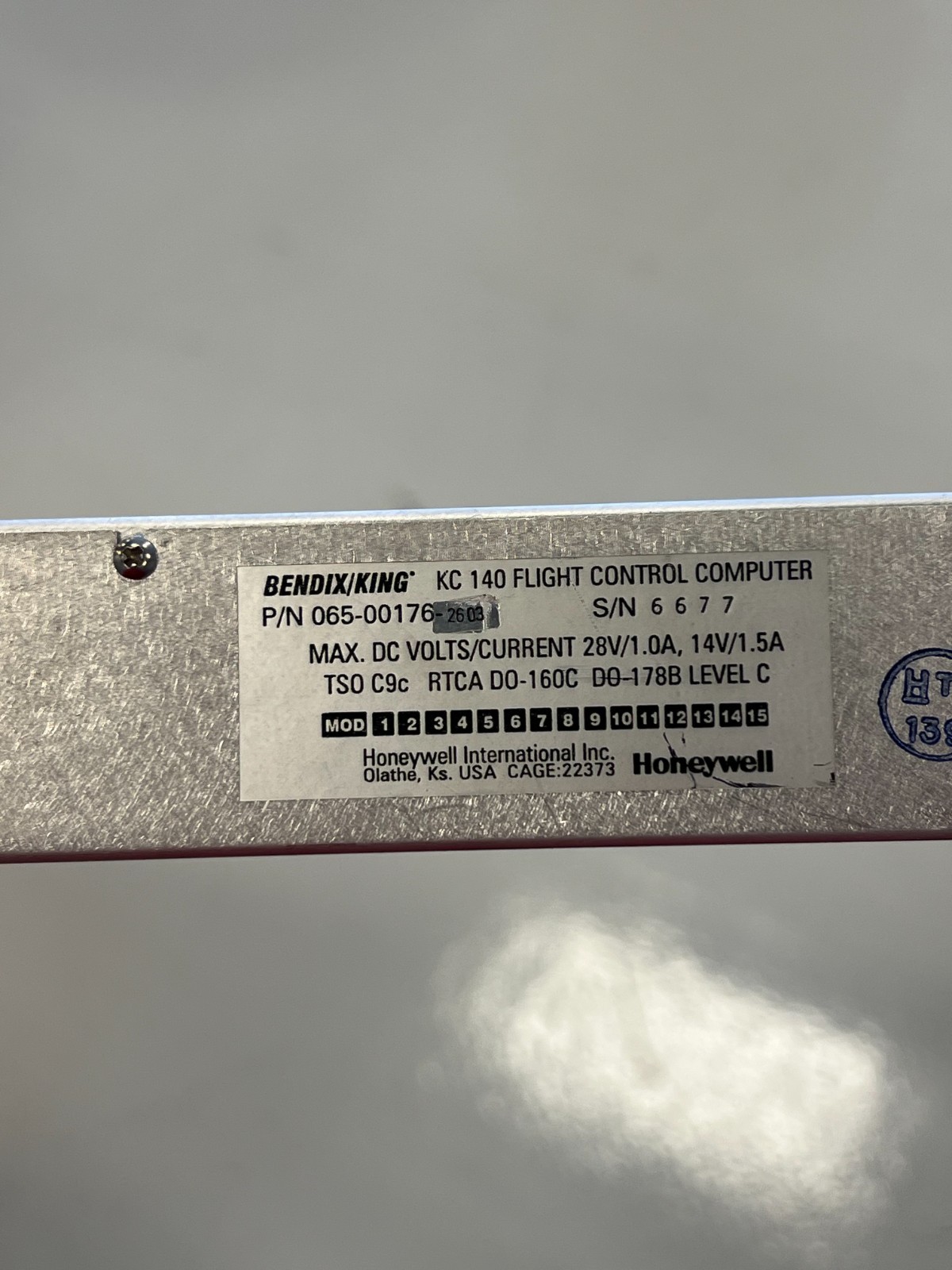 Bendix/King KAP-140 Autopilot, 065-00176-2603 Removed working Sold as is