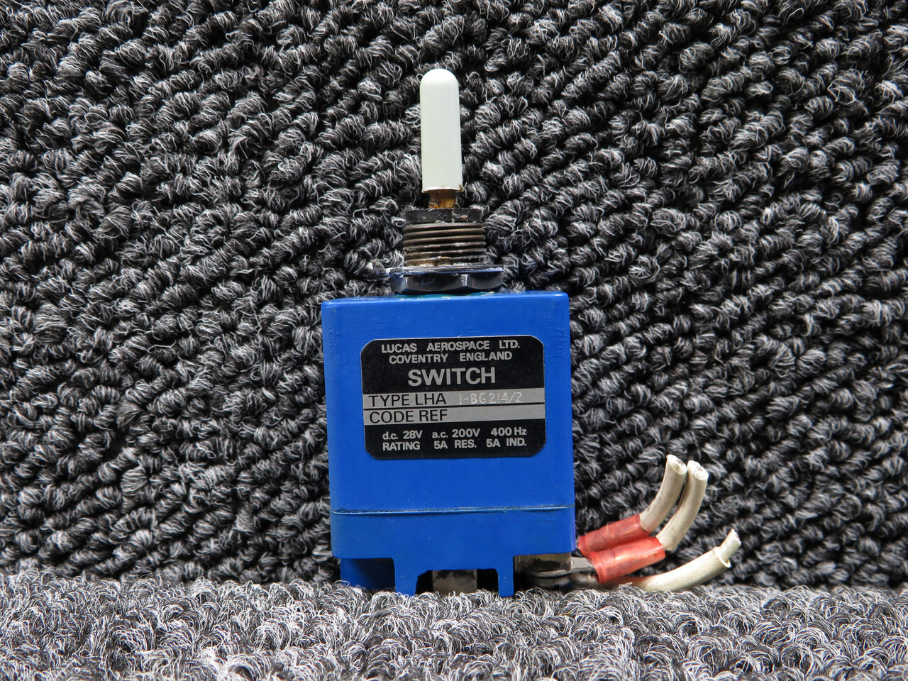 1-BG214-2 Lucas Aerospace Toggle Switch Assembly (28V)(5A)