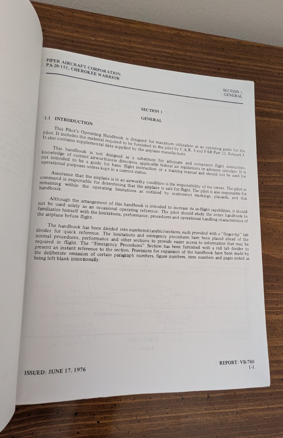 Piper Cherokee Warrior PA-28-151 Pilot’s Information Manual