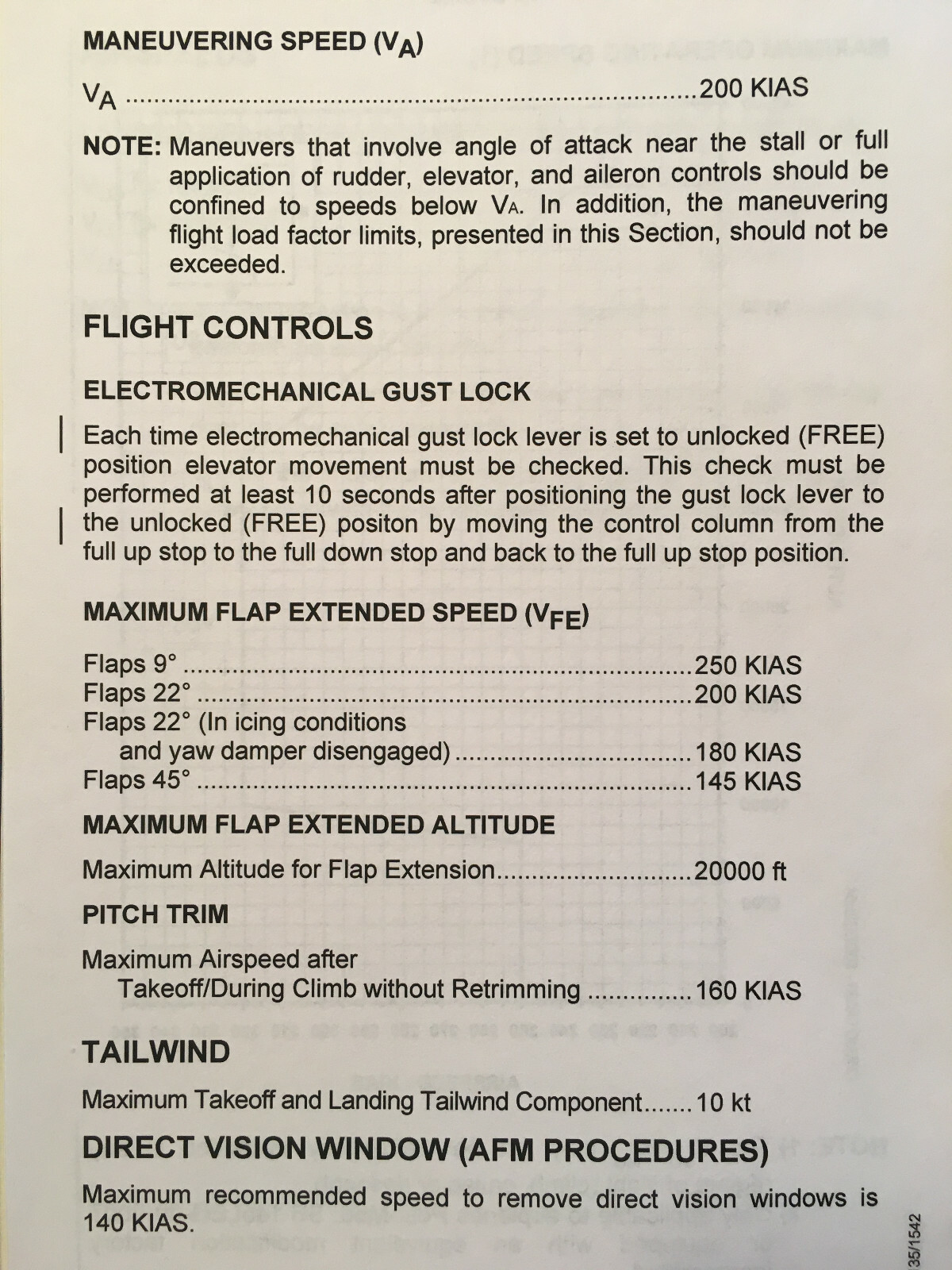 Embraer Legacy EMB-135BJ Airplane Operations Manual, Vol. 1