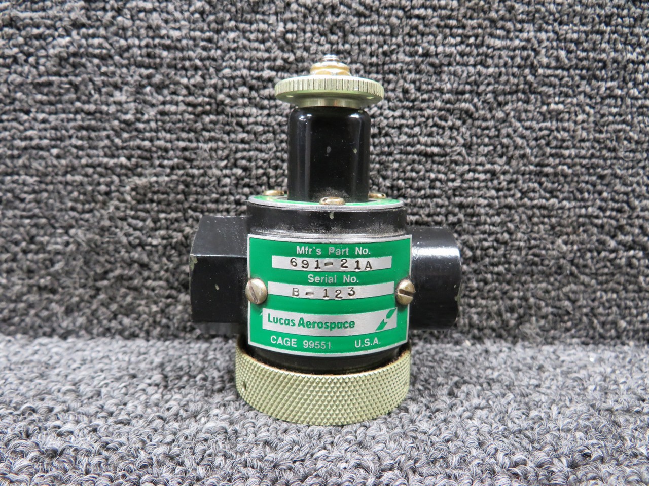 691-21A Lucas Aerospace Suction Relief Valve