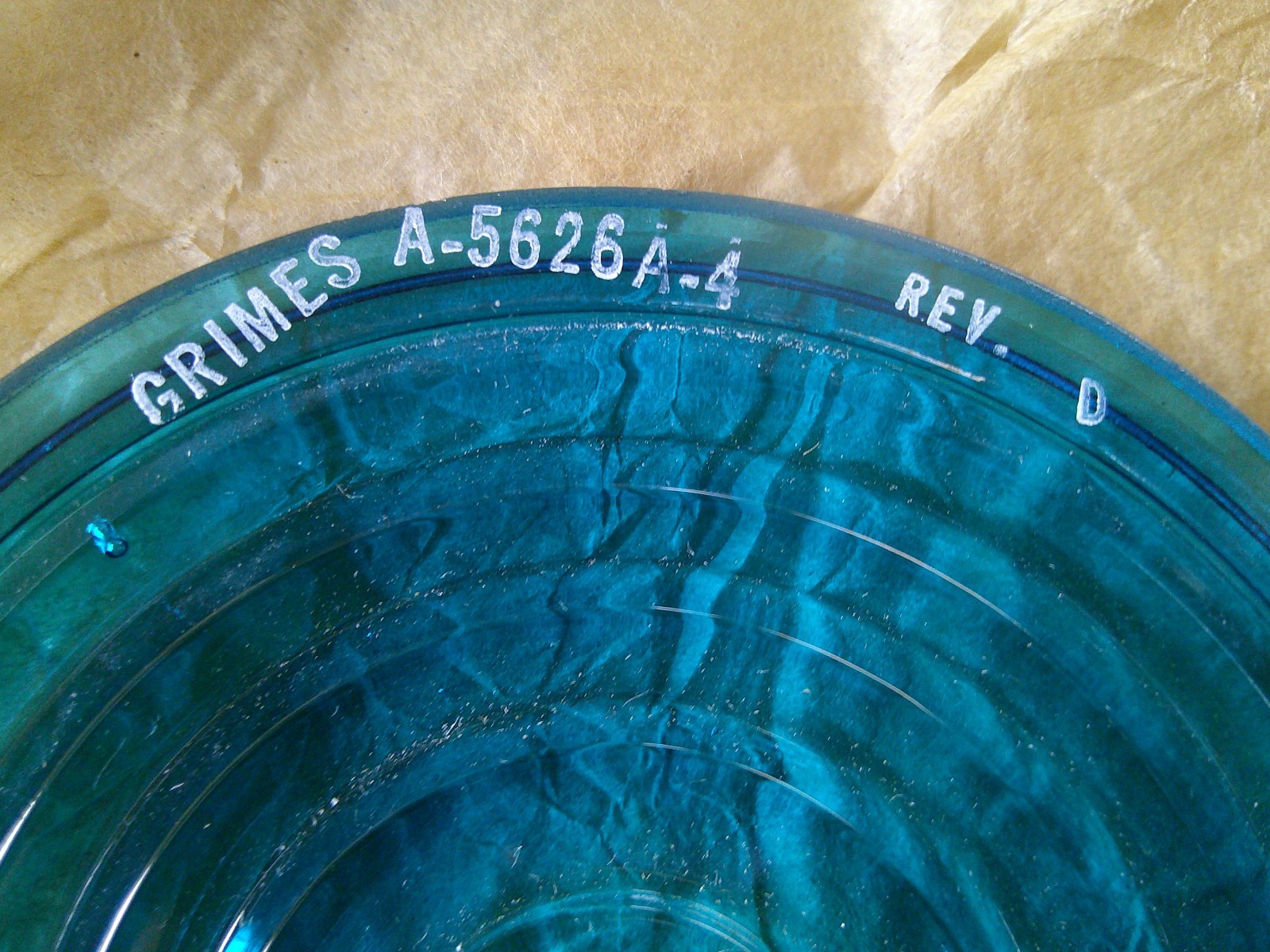 GRIMES NAVIGATION LIGHT LENS P/N: A-5626A-4 , NEW SURPLUS