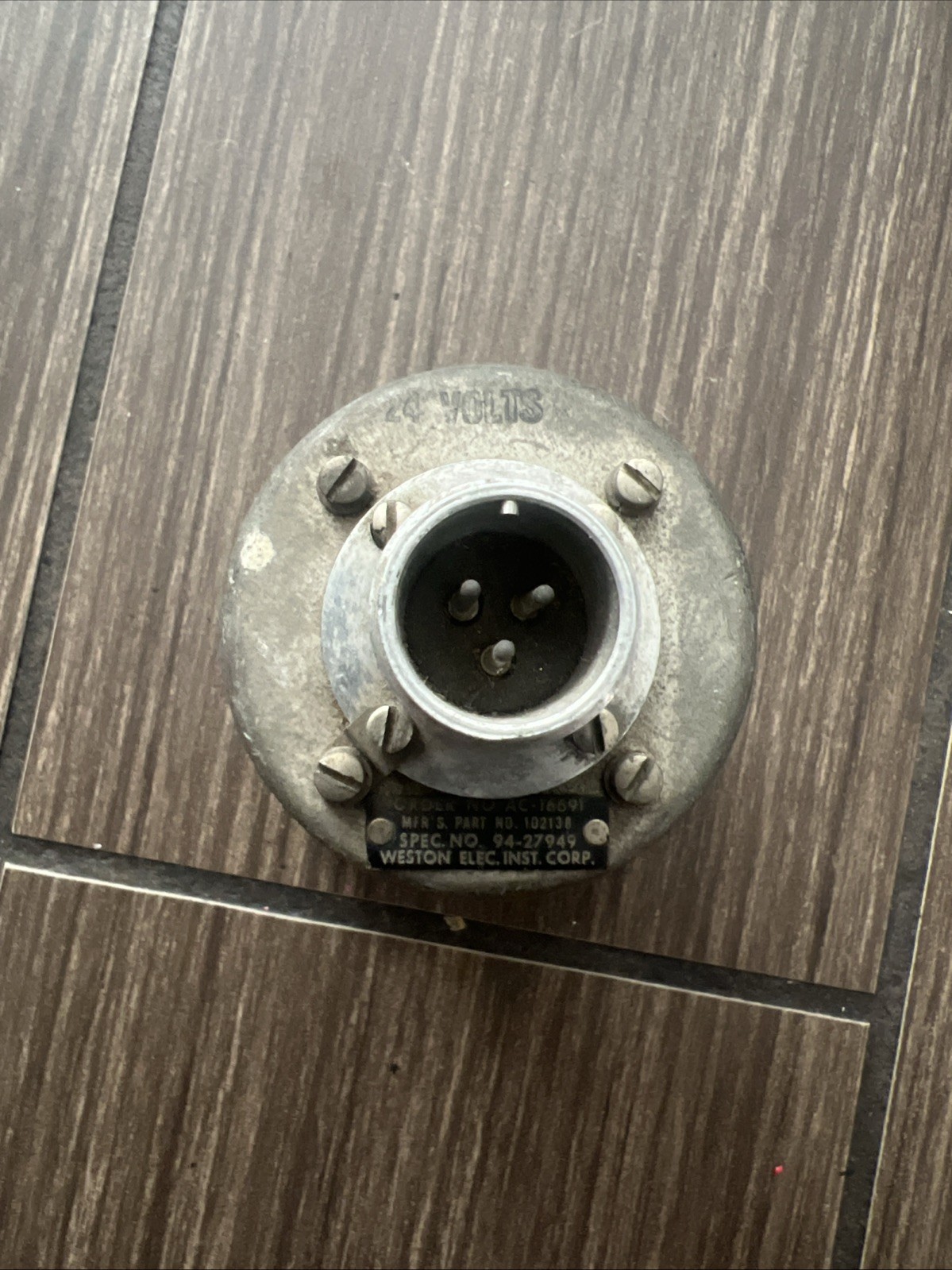 Vintage Aircraft Free Air Temp Celsius MFR Part # 102138 Weston Electric AC16691