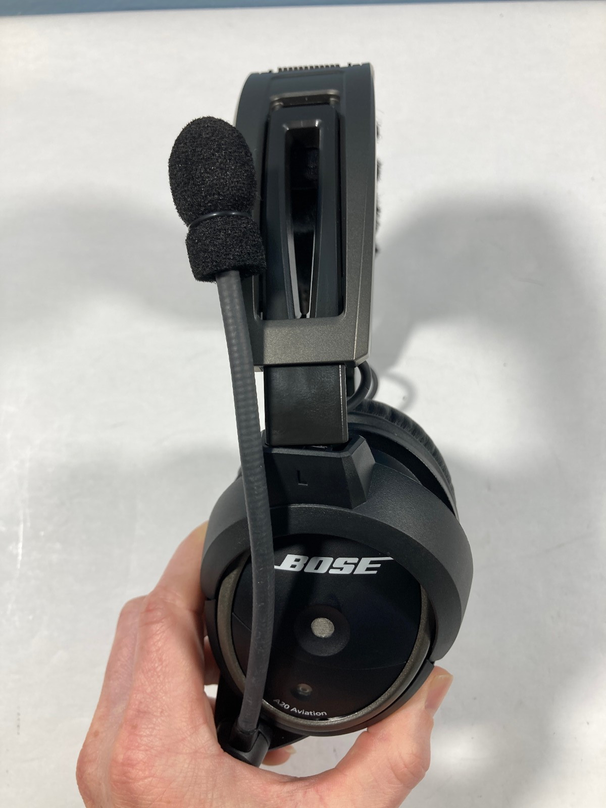 Bose A20 Aviation Headset with Helicopter u174 Plug and Soft Case
