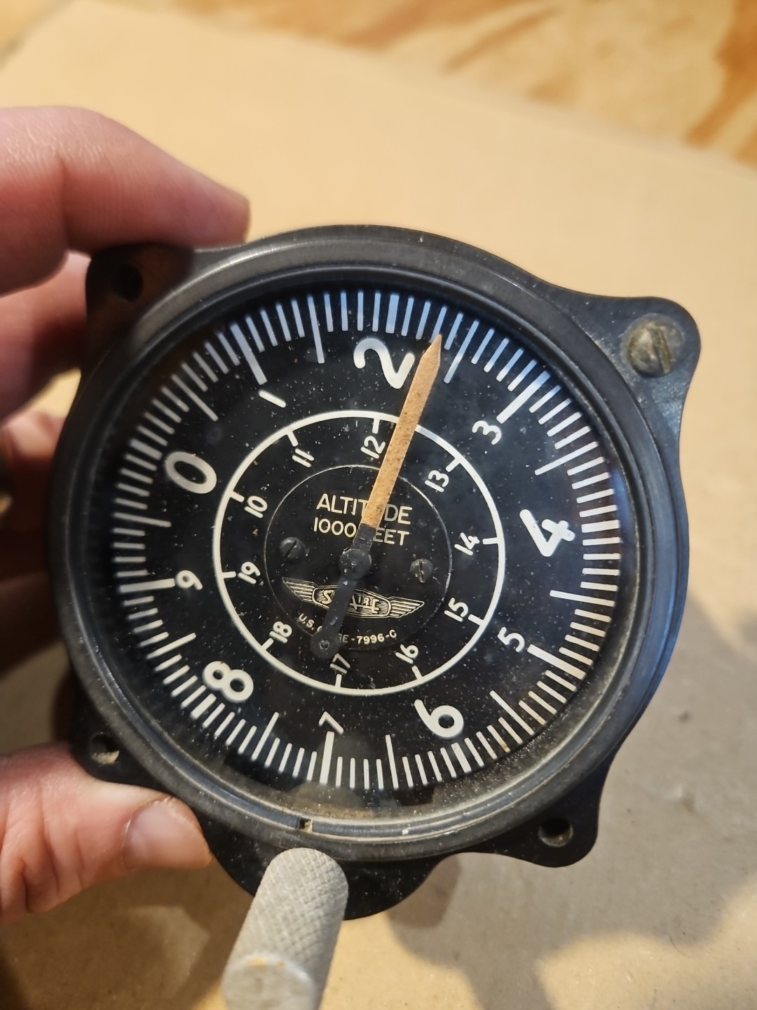 Vintage Supaire Altimeter U.S. Gauge 7996-C