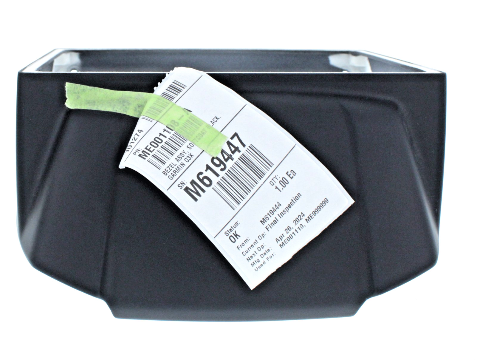 Genuine ICON A5 Bezel Assy, Softcoat black for Garmin G3X OEM Interior ME001108
