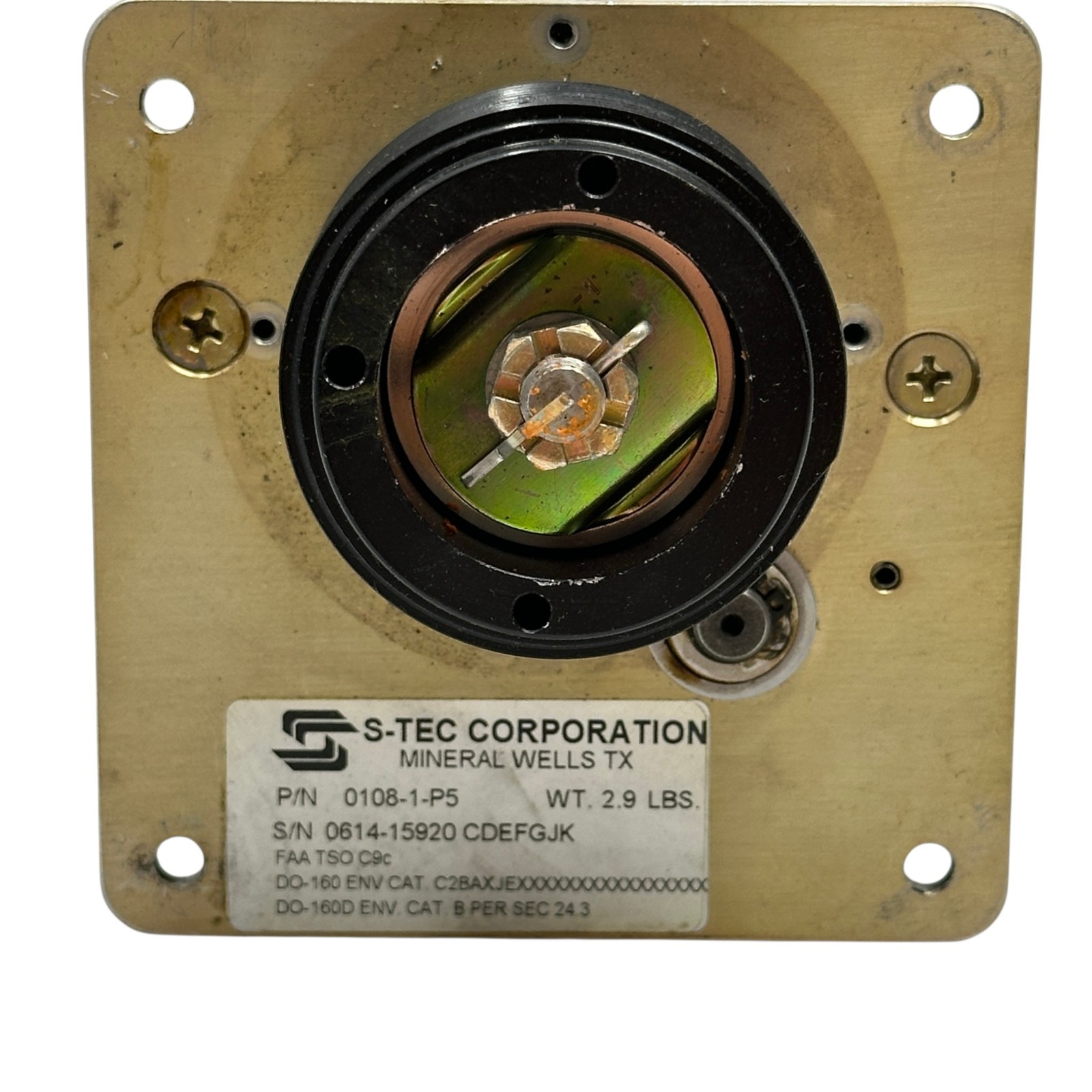 S-TEC 0108-1-P5 Autopilot Roll Servo Actuator Motor Assembly FAA TSO C9c