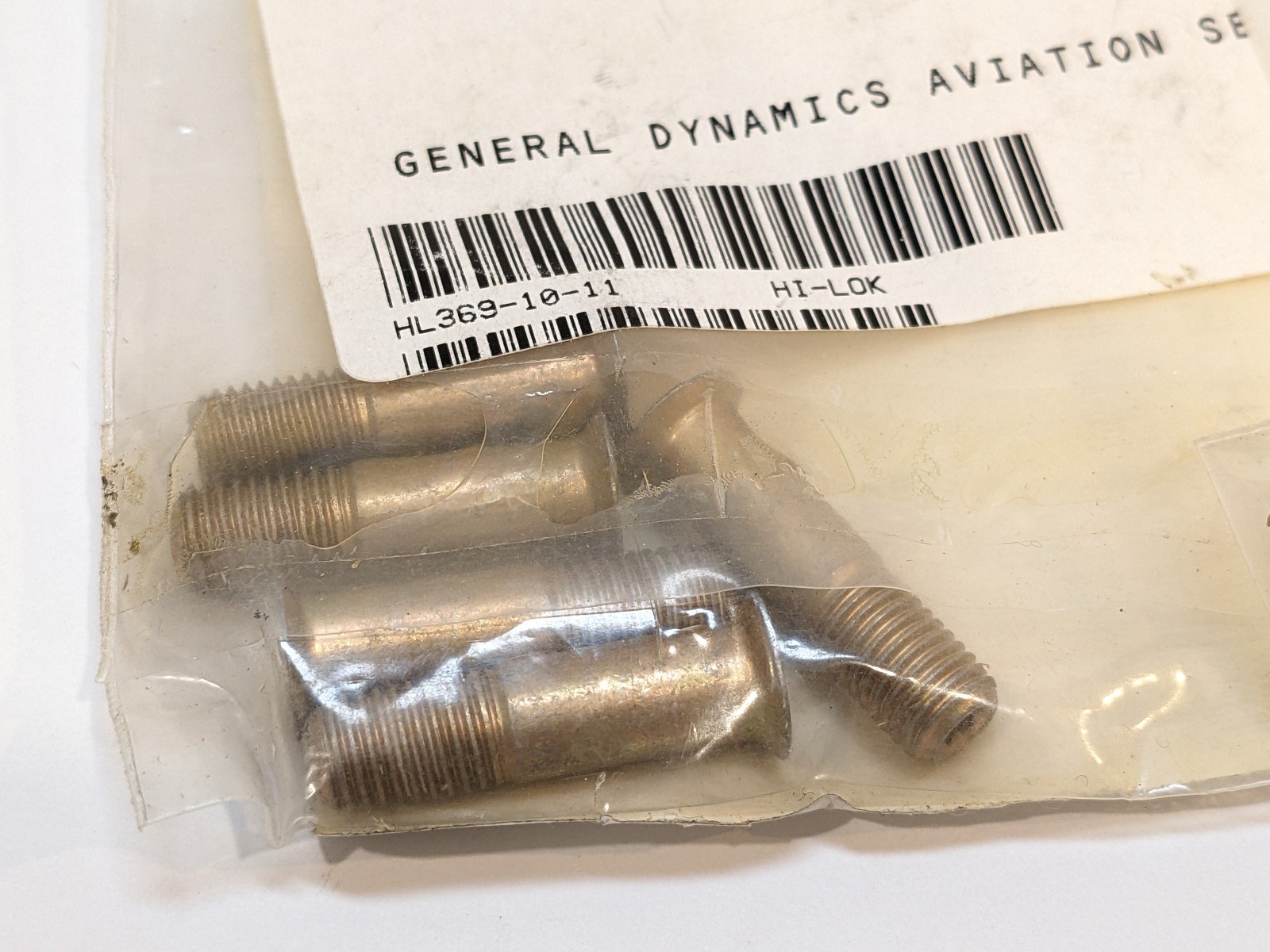 Aircraft Hi-Lok Pins HL369-10-11 Titanium 5/16” Grip 11/16” Lot 4