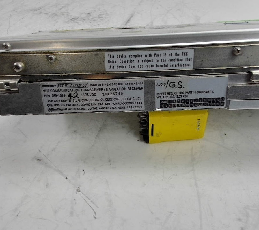 VHF COMM / NAV w/GS KX-155 Bendix King 069-1024-42