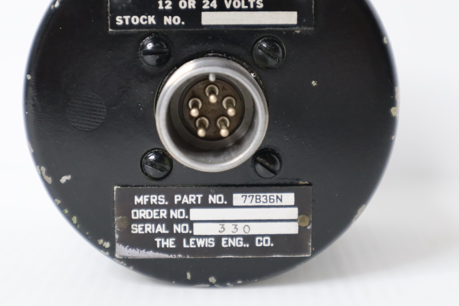 Lewis Engineering 77B36N Dual Temperature Indicator AN5795-6 (12 or 24 VDC)
