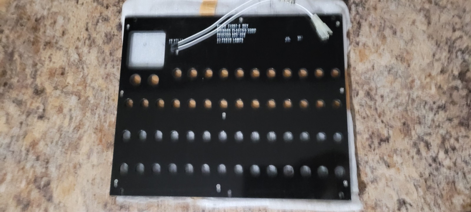 New Piper Aircraft Illuminated Circuit Breaker Panel PN# 71087-2 / 583-229